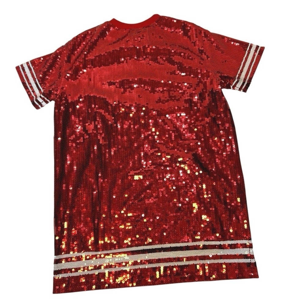 Simply Southern Red Santa Baby Sequin Dress Size S/M Christmas Holiday Party - Picture 5 of 10